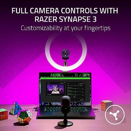 Image of Razer Kiyo X Full HD Streaming Webcam: 1080p 30FPS or 720p 60FPS - Auto Focus - Fully Customizable Settings - Flexible Mounting Options - Works with Zoom /Teams /Skype Conferencing Video Calling
