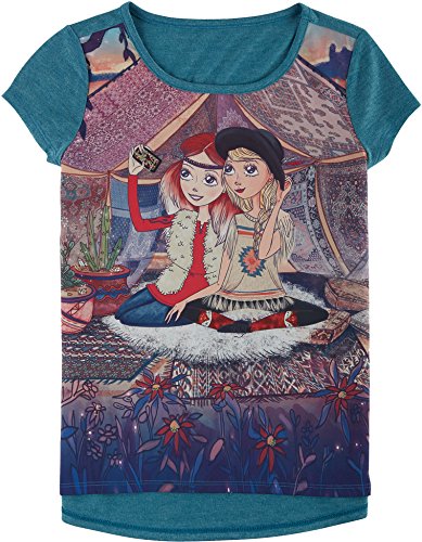 Jessica Simpson Girls Celestial Glamping Graphic T-Shirt