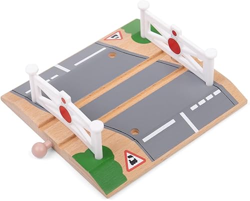 Bigjigs Rail Cruce de nivel otras marcas principales de rieles de madera son compatibles