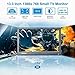 Haiway 13.3 inch Security Monitor, 1366x768 LED Monitor Small HDMI Monitors with Remote Control Built-in Speakers, Mini Monitors HDMI VGA AV BNC USB Input for CCTV Raspberry Pi PC Fire Stick Gaming