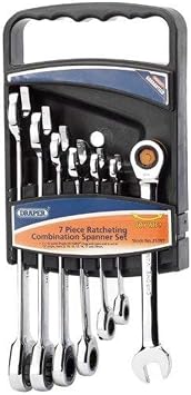 Draper 25397 7 Piece Draper Hi-Torq Metric Ratcheting Combination Spanner Set