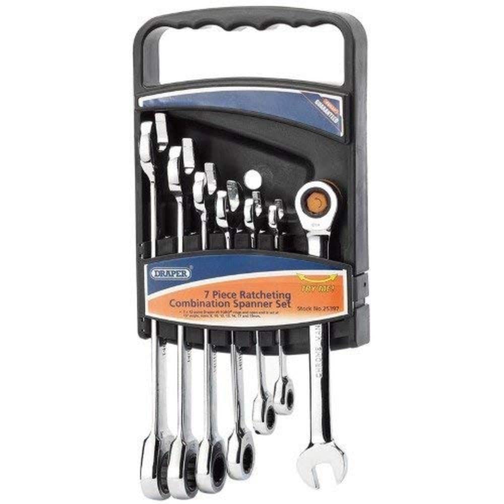 Draper 25397 - Llave combinada (métricas, 7 unidades)