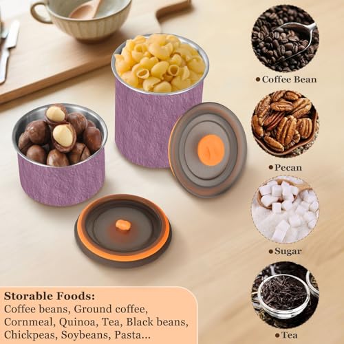 Contenedor para café de acero inoxidable rojo miniatura 6