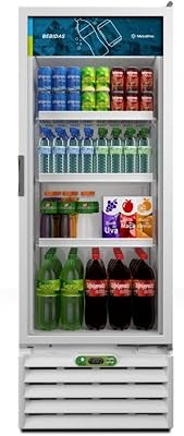 Metalfrio Refrigerador Expositor Vertical VB40 403 Litros 62,2 x 67,5 x 189 cm Branco 1 Porta Frost Free