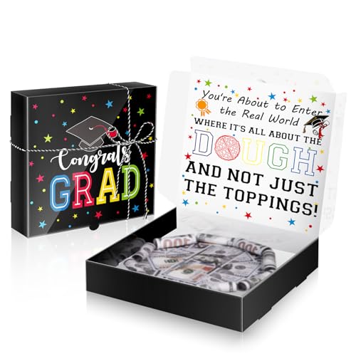 XiaosRen Graduation Pizza Money Box for Cash Gift Money Holder