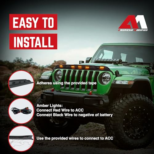FRONT HOOD PROTECTOR STONE GUARD W/ by AM AMERICAN MODIFIED - Used condition - Image 6