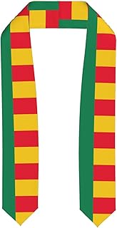 Flag of Benin Graduation shawl/sash, unisex, suitable for all graduation ceremony occasions, graduation dress accessory.
