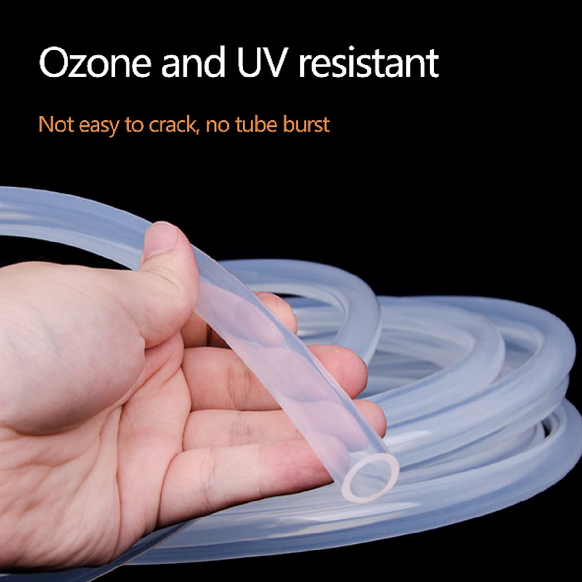 Tubo de silicona flexible de 15 mm a 60 mm de diámetro grande para transferencia de líquidos, tubo suave para bombeo y aplicaciones versátiles.
