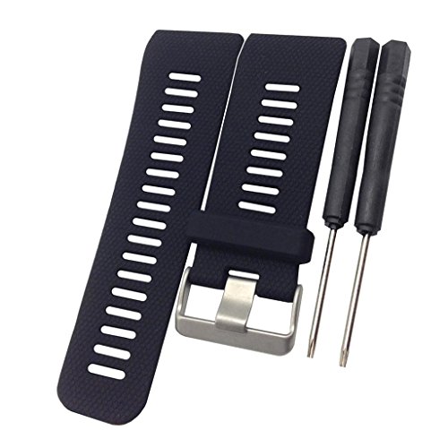 Pulseira Homyl Soft Silica Pulseira e fecho cromado de reposição para relógio Garmin Vivoactive HR F