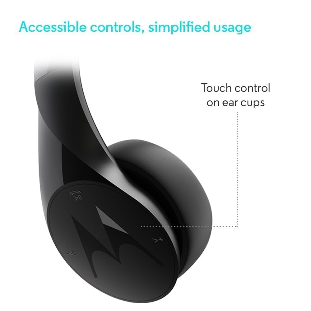 Motorola Sound Moto XT500 / Pulse Escape - Bezprzewodowe słuchawki z mikrofonem i pasywną izolacją szumów - Bluetooth 15h - czarny