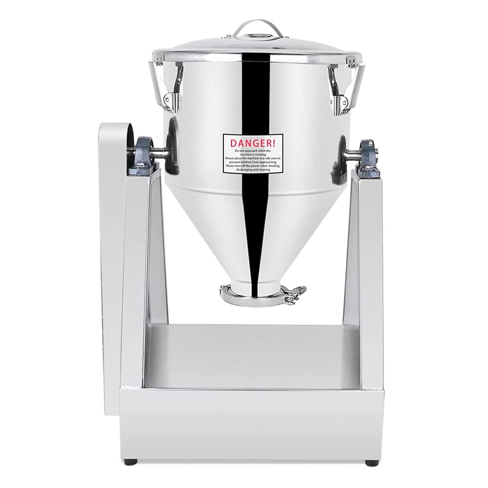 YUCHENGTECH 60 Lab Dry P-o-w-d-e-r Mixer Mixing Machine Particle Blender P-o-w-d-e-r Mixer Granual Blender for Food Chemical Medical Up to 50kg (60L)