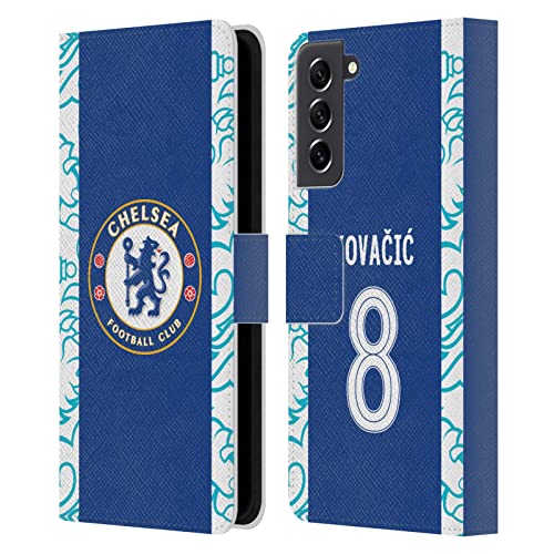 Étui Portefeuille Samsung S21 FE 5G Chelsea FC Mateo Kovacic Housse Coque Cuir Protection