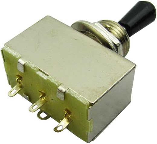 Musiclily 3 Way Box Toggle Switch Pickup Selector for Les Paul/SG style Electric Guitar,Black Tip - Image 4