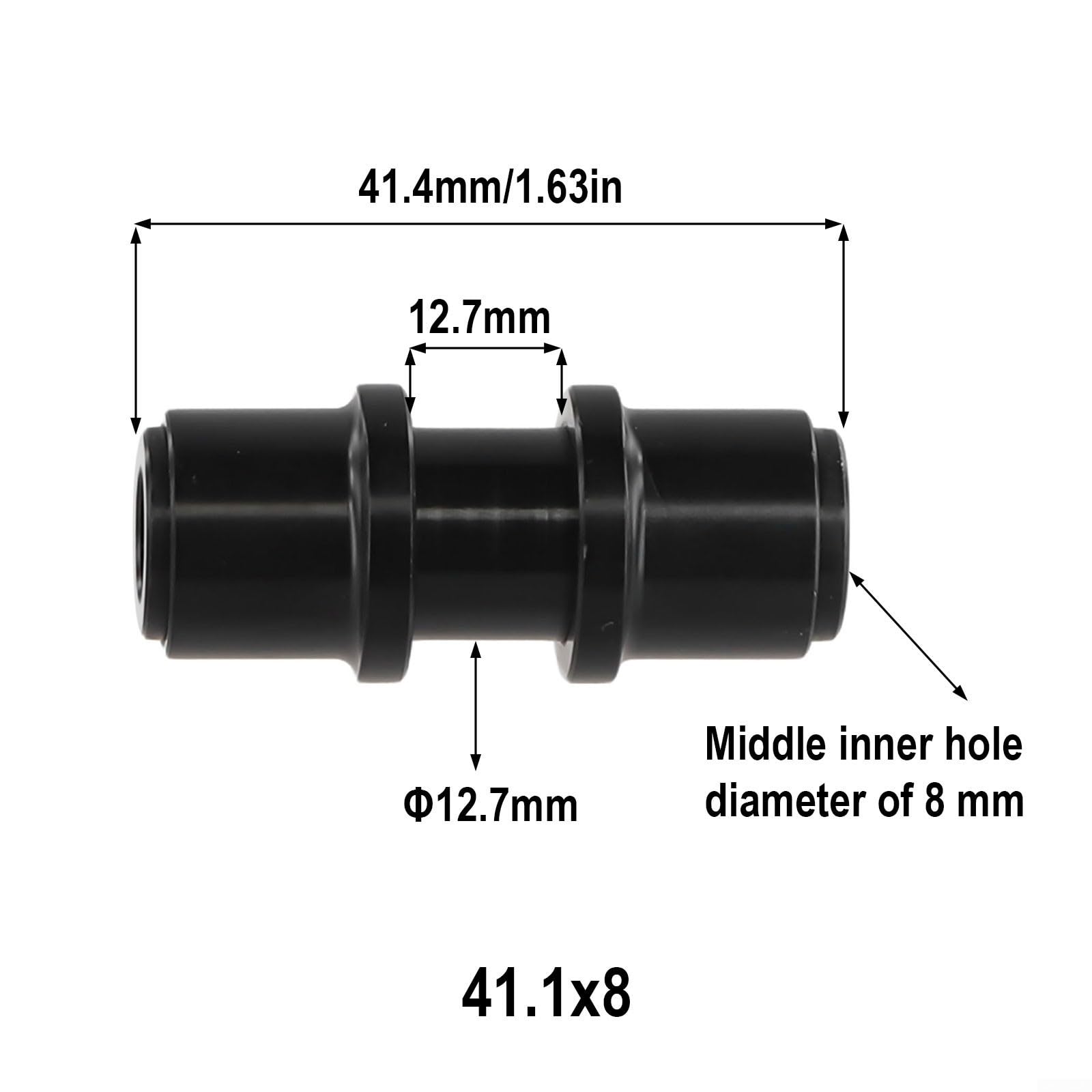 Kit Bagues Amortisseur Arrière Vélo Rockshox - Alliage Aluminium, Dimensions 8mm X 25,4mm (et Autres), Pour VTT, Fox