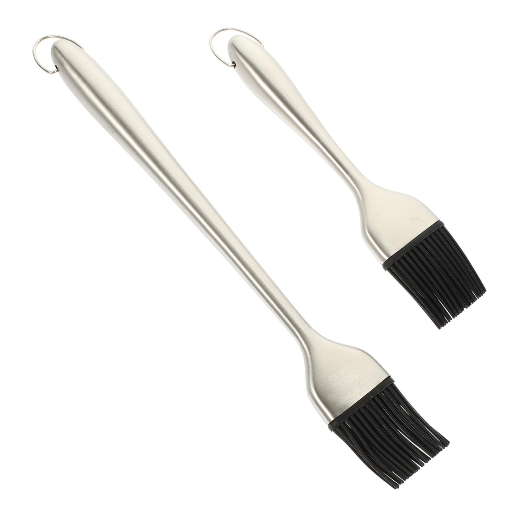 Ciieeo Barbecue Basting Grill Brush 2 Pack Silicone Non-slip Handle for Meat Pastries