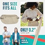 Secure Travel Money Belt, Anti-Theft Passport Holder Travel Wallet for Men Women, Hidden Under Clothes Belt Wallet, Security Travel Pouch, Waterproof Waist Bumbag for Money, Cards and Keys - Image 5