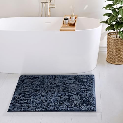 Hearth & Harbor Bathroom Rugs, Chenille Bath Mat - Machine Washable Bath Mats for Bathroom Non-Slip Backing Rubber, Quick Dry Bathroom Mat by Hearth & Harbor - Image 2