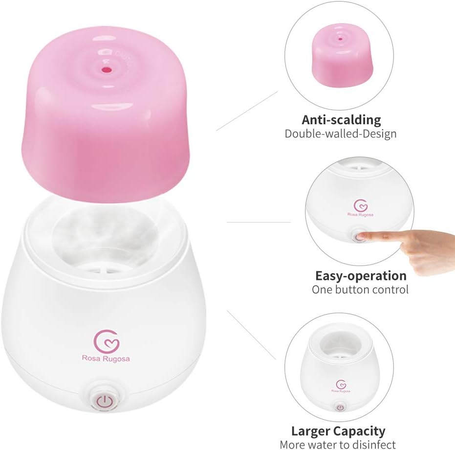 ROSA RUGOSA Menstrual Cups + Steamer Sterilizer Bundle - All You Need to Start Your Menstrual Cup Journey! - Feminine Hygiene - Leak-Free - Eliminates up to 99.9% : Health & Household