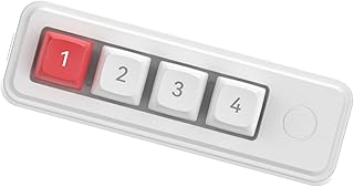 4つの小さなキーパッドゲーミングキーボード4つのプログラム可能で活気に満ちた色のLEDエフェクトダブルUSB Cポートエルゴノミックキーパッドキーボード