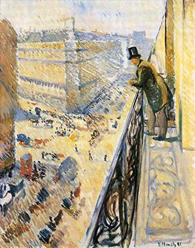 Peinture à l'huile rue Lafayette Edvard Munch pour sublimer votre grand salon