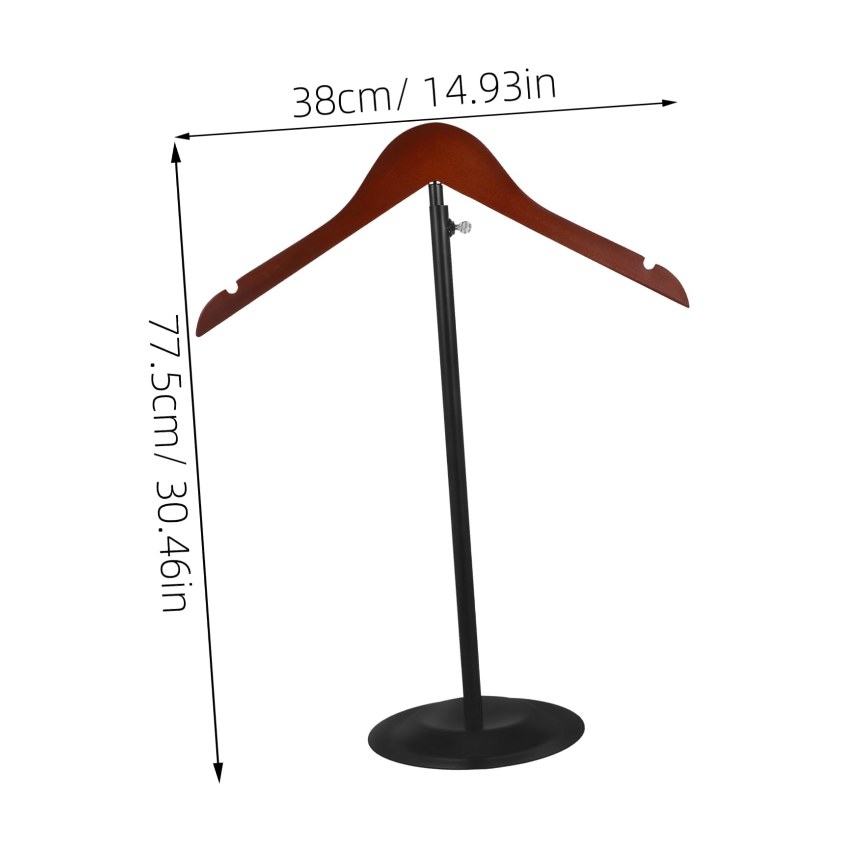 Garneck Adjustable Retail Clothing Rack with Sturdy Black Base for T Shirts Jackets and Coats Elegant Display Stand for Clothing Stores Malls and Exhibitions