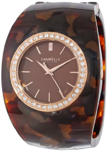 Caravelle by Bulova Women's 44L140 Analog Display Japanese Quartz Brown Watch