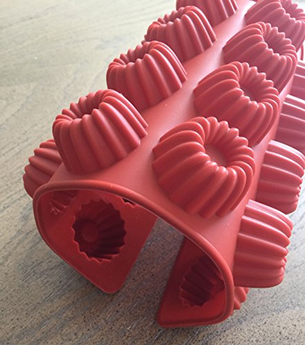 2 X Pack Fancy Bundt Cake Donuts Silicone Baking Pan Flexible Mold Ice Tray Cookie (Ships From Usa) #TOP1