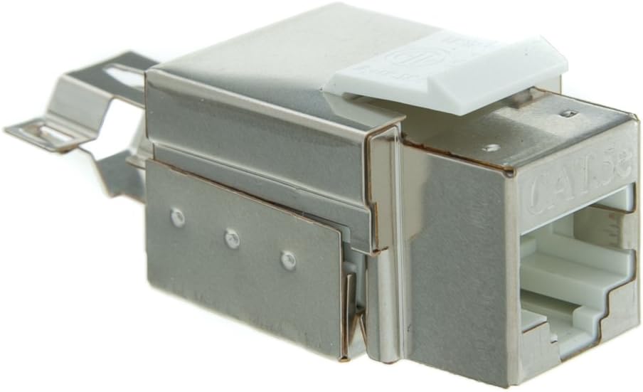 ACL RJ45 Female to 110 Punch Down Shielded Cat5e Keystone Jack, 10 Pack