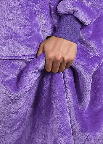 Image of Catalonia Oversized Hoodie Blanket Sweatshirt, Comfortable Sherpa Giant Pullover with Large Front Pocket for Adults Men Women Teenagers Wife Girlfriend