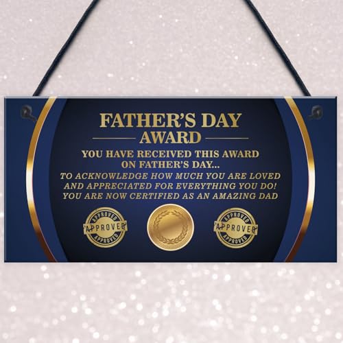 Signs Plaques Fathers Day Award Sign Funny Fathers Day Gift For Dad Daughter House Decor - Afbeelding 4