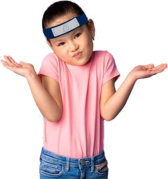 Naruto Blue Headband (One Size Fits All) 1 Piece - Authentic Anime Cosplay Accessory, Perfect for Costume and Dress Up Parties