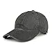 VANCIC Low Profile Washed Brushed Twill Cotton Adjustable Baseball Cap Dad Hat for Men Women (Dark Grey)