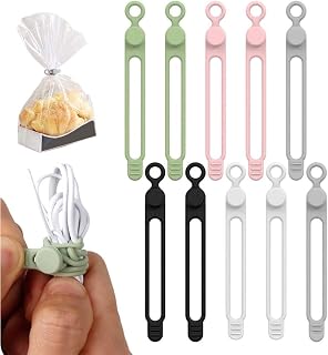 Data Cable Organizer, 2025 New Silicone Cable Ties Cable Management Organizer, 106mm Reusable Cord Organizers, Colorful Wire Organizers for Cords (10)