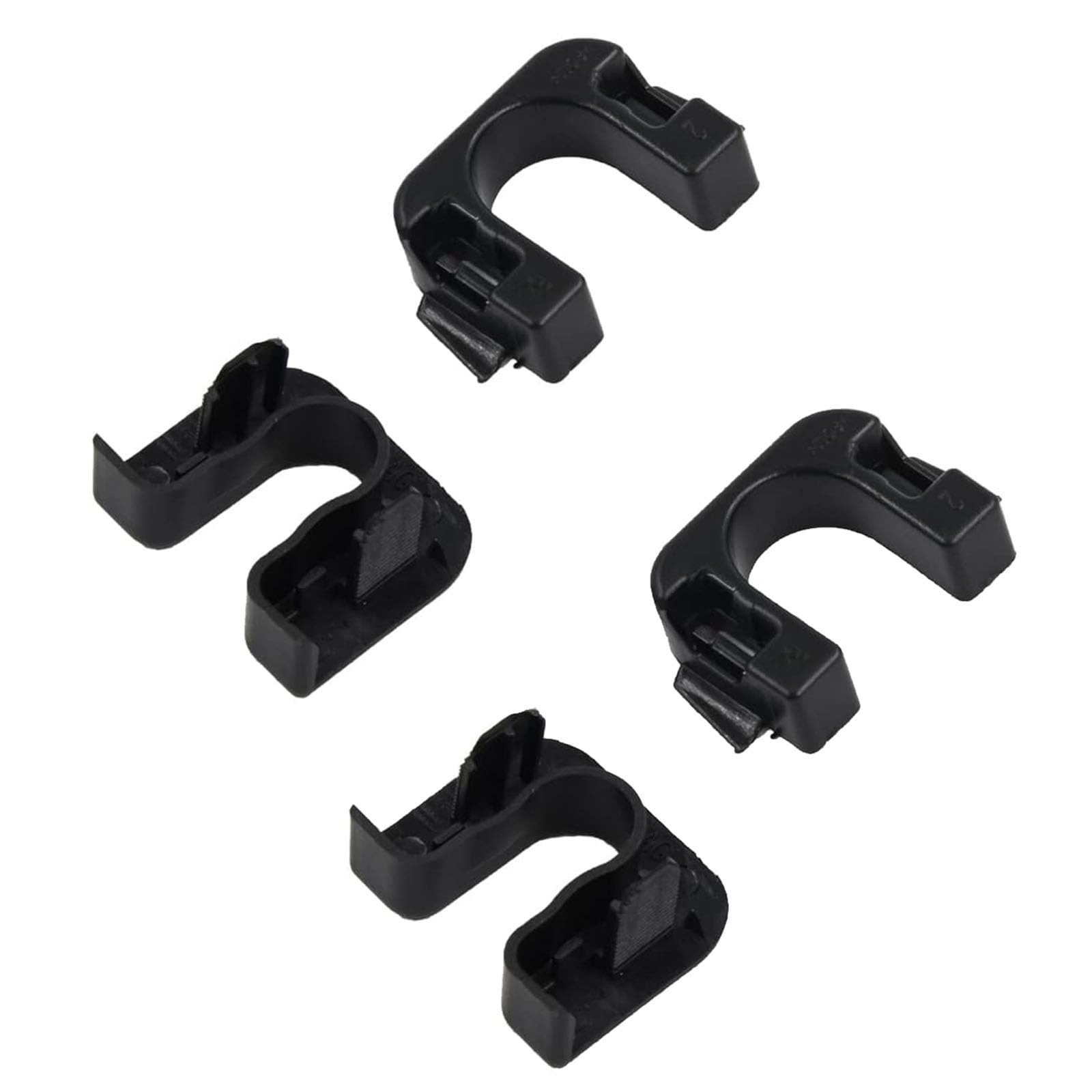 2 Paires Supports D'étagère Arrière, Clips pour étagère à Colis, Arrière Parcelle Étagère Fixation Compatibles avec F ord Fiesta Focus B-Max C-Max C3 DS3 Qashqai J10 1539663 8795EN