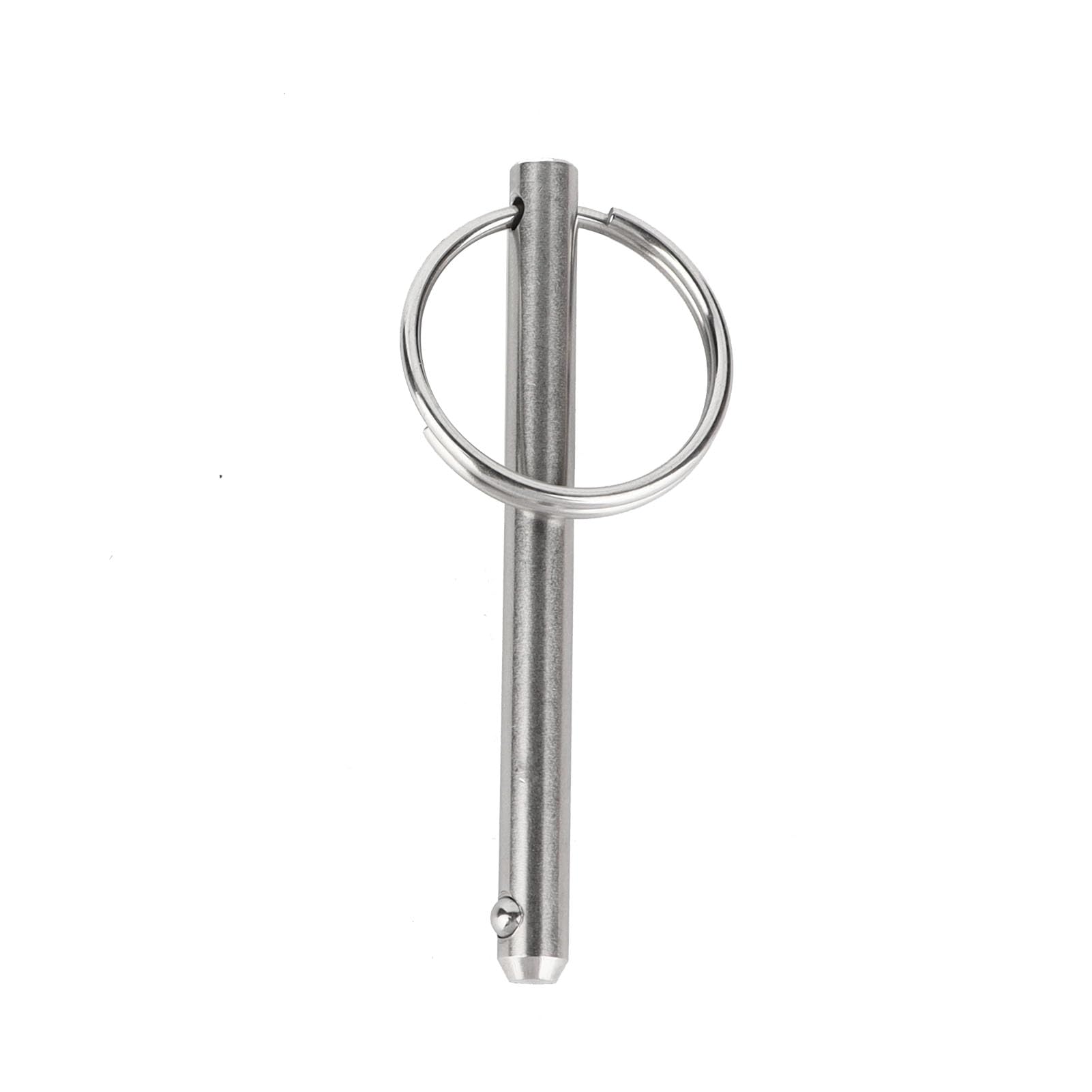 M METERXITY 2-Pack Quick Release Pins – 1/4" X 1.5" Usage Length, Carbon Steel With Lanyard & Screws For Marine, Trailer & Shop Use