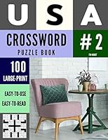 USA Crossword Puzzle Books : 100 Large-Print Crossword Puzzle Book for Adults (Book 2) 167023195X Book Cover