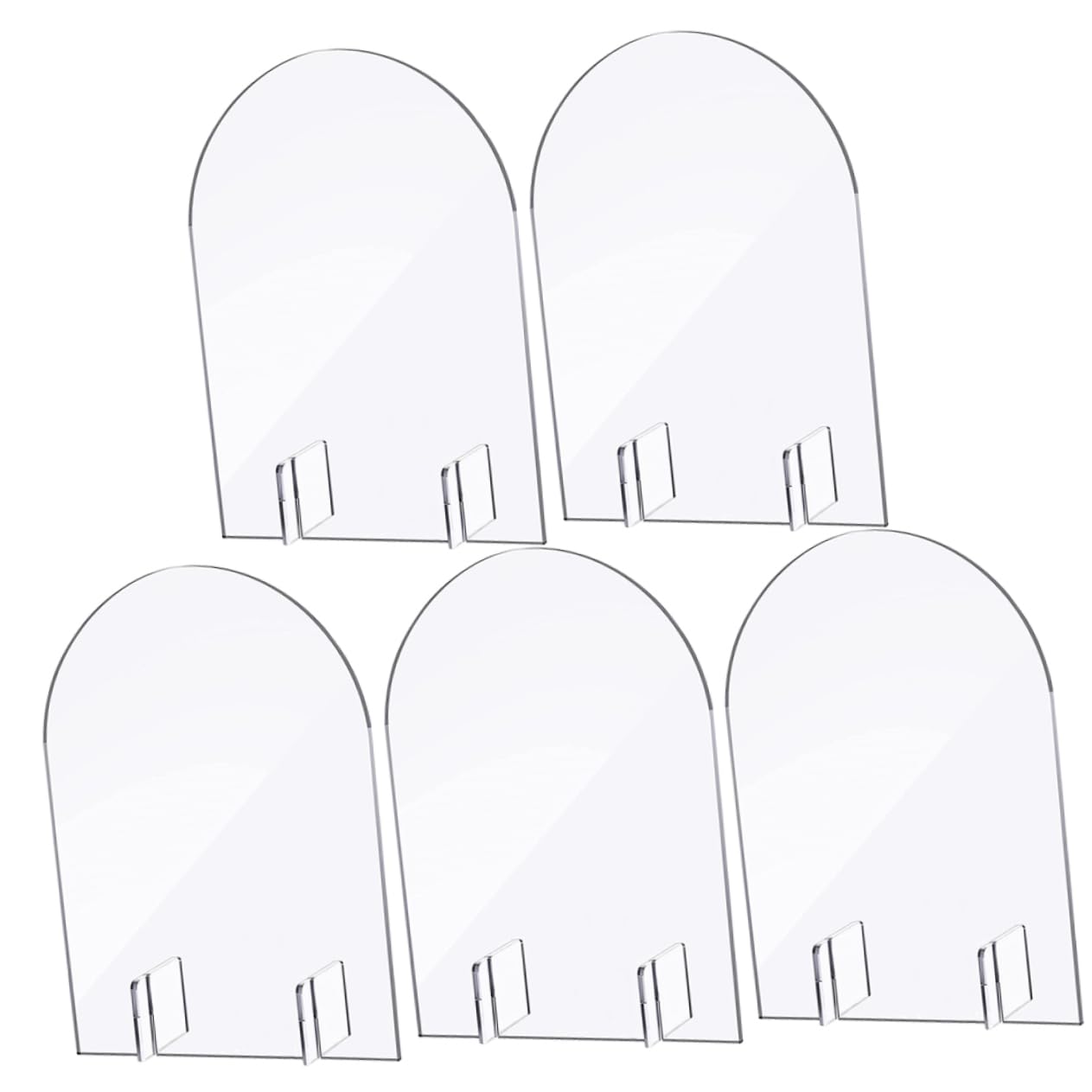 HOLIDYOYO Diy Wedding Decor 5pcs Acrylic Sign Blank Table Number Cards Oil Pen Writing Modern Look