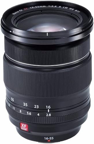 Fujifilm XF F2.8 R LM WR Zoom Lens, 16-55 mm Focal Length, Black
