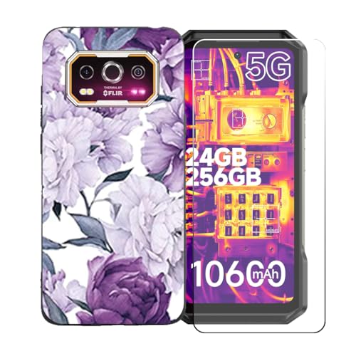 CongJiaLingXi�P�[�X�K�p �� Ulefone Armor 27T Pro+ (6.78") �K�p �� �d�����ꂽ�K���X�X�N���[���v���e�N�^�[�A�_�炩���V���R�[���V�F���o���p�[�h�Ռ�TPU�ی�J�o�[�������,LLM28
