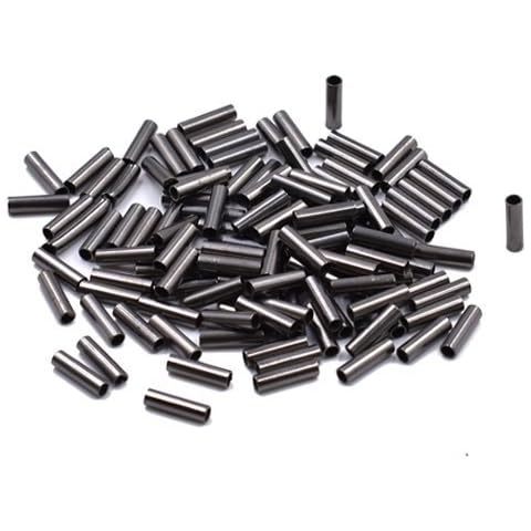 100~300pcs 1.0mm~3.0mm in Diameter Single Barrel Crimp Sleeves Fishing Tackle Kit (ID(mm) 2.2-300pcs) Cover