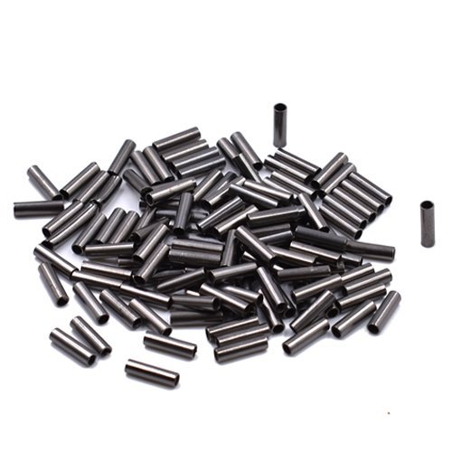 Phad Fishing 100/300 Pcs Tube de Cuivre Crimp Sleeve Simple de Pêche Connecteur de Ligne de Pêche Accessoirs de Pêche en Mer (ID(mm) 1.0-300pcs)