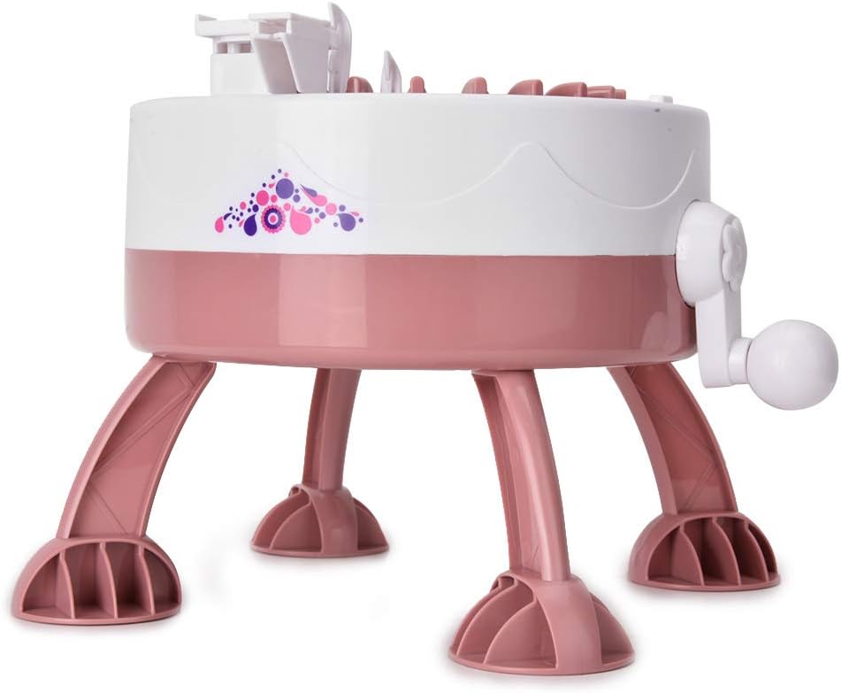 Rodipu Hand Crank Sewing Machine, Hand-Knitted Knitting Machine, Mini Knitting Weaving Loom for Beginner Knitting Board Rotating Tools DIY Knitting Machine Toy for Knitting Scarf/Hat/Sweater