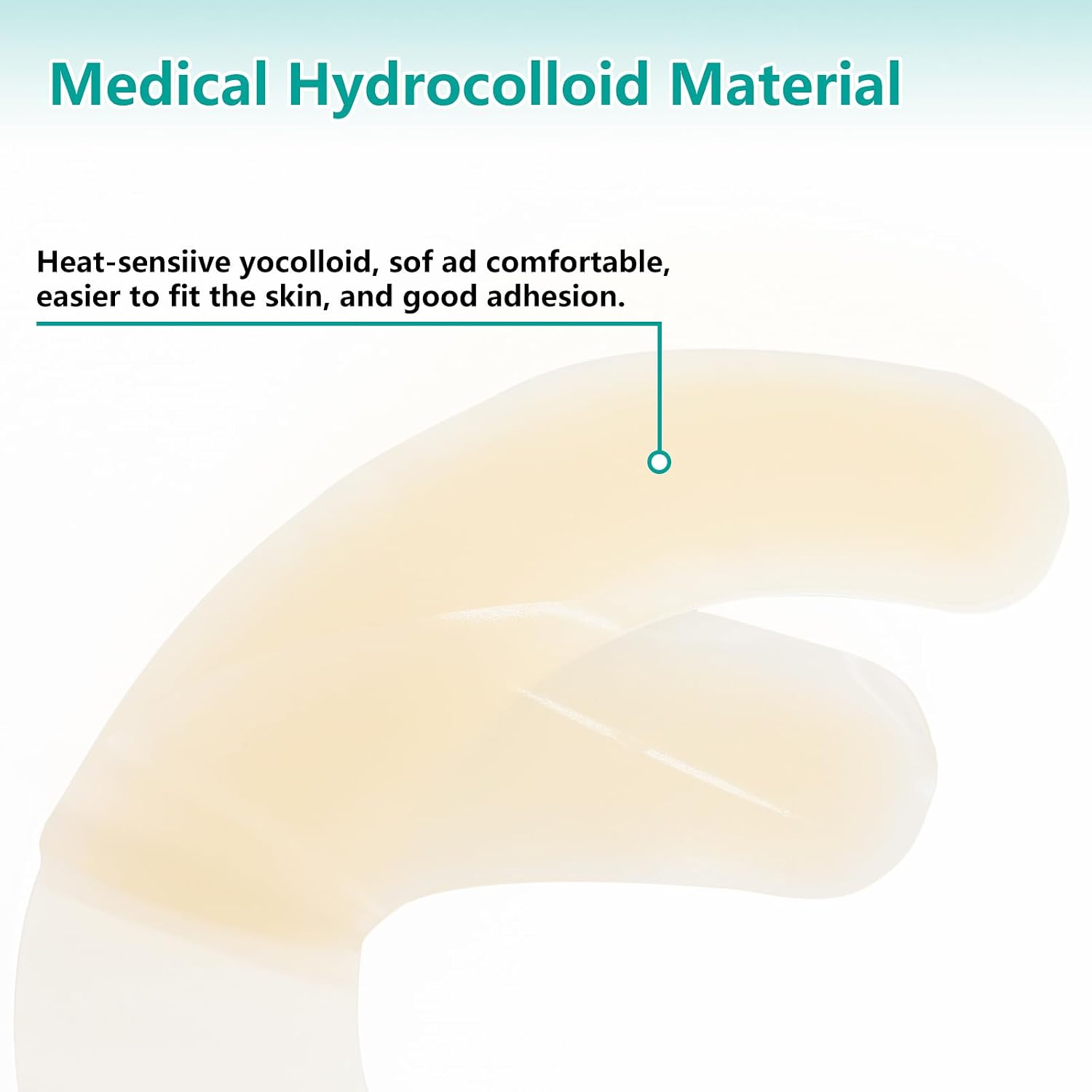 Ostomy Barrier Strips [Pack of 20], Elastic Barrier Strips for Colostomy Bags, Latex-Free Skin Barrier Strips,Hydrocolloid Ostomy Extenders,Waterproof Half Rings for Sealing Ostomy Bag