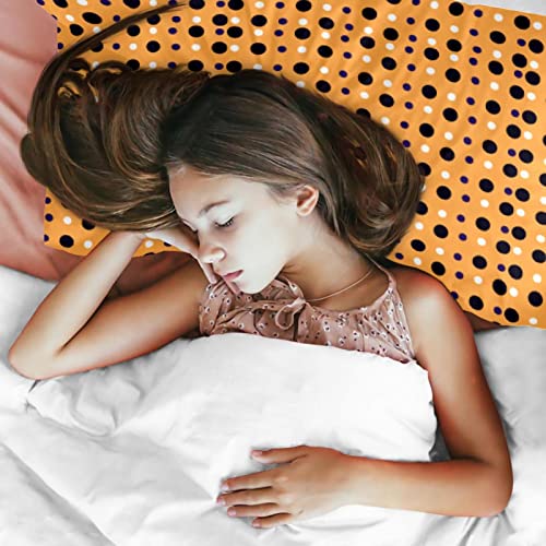 Halloween Black & White Polka Dot Pattern_Mesa De Trabajo 1 Bedding Duvet Cover Set 3D Printed Design Black Boys Girls Bedding Sets King 1 Duvet Cover 2 Pillowcases, (No Comforter) #TOP2