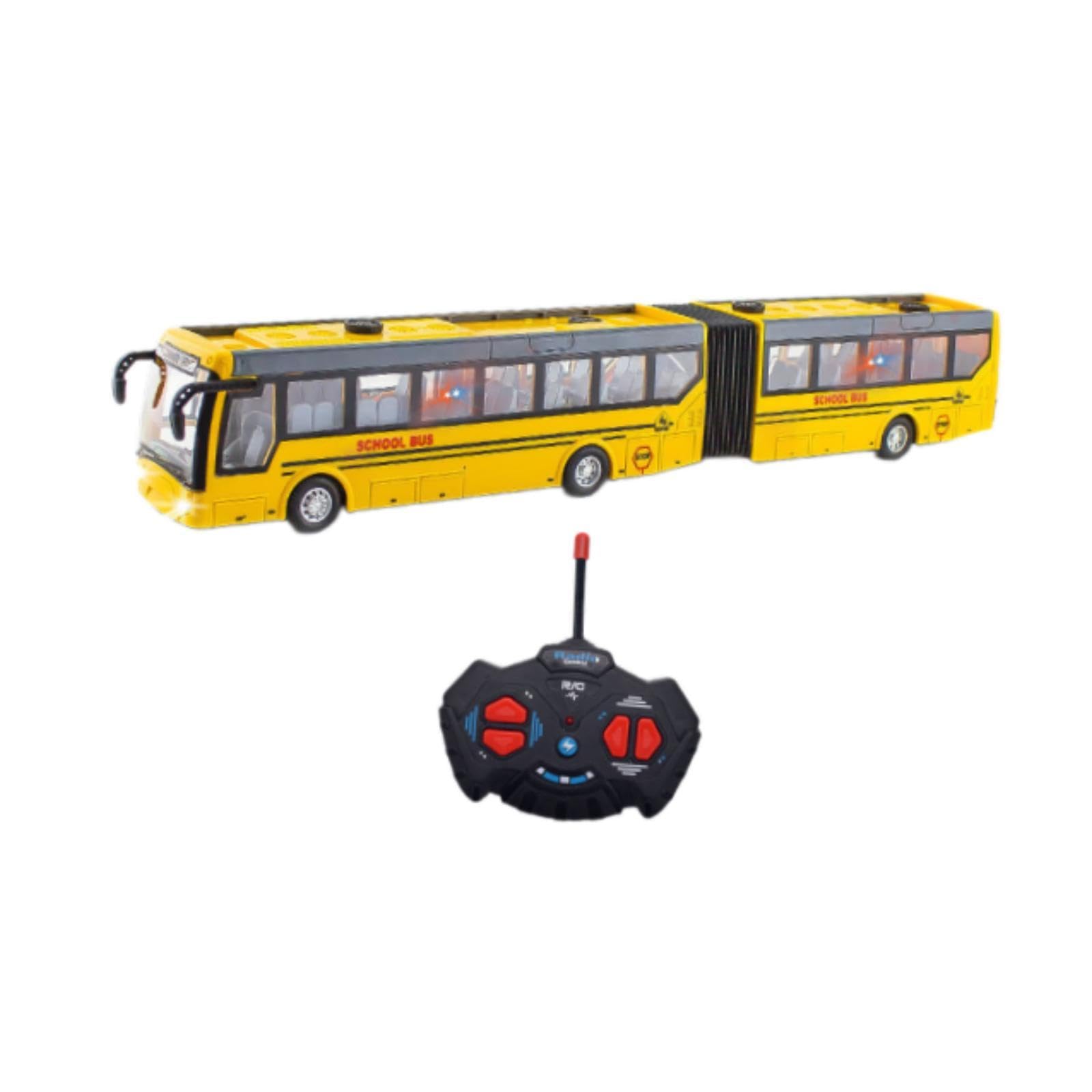 Autobus Scolastico Radiocomandato, Modello in 1:32, Giallo Lungo