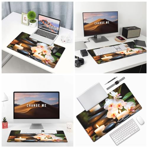 Tapis de souris de jeu grand format avec base caoutchouc pour setup PC stable - 6