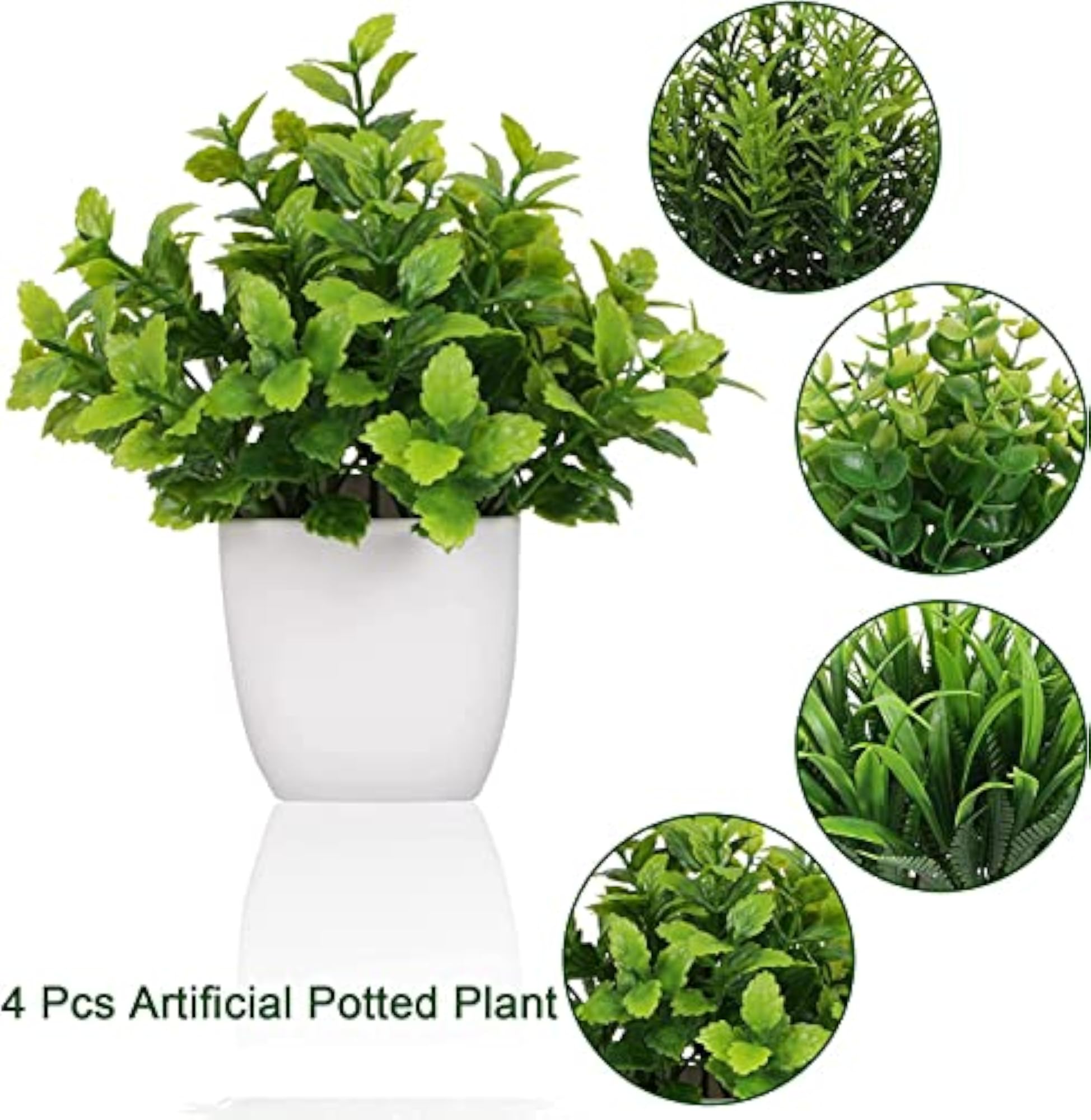 Small Artificial Eucalyptus Plant for Indoor Decor