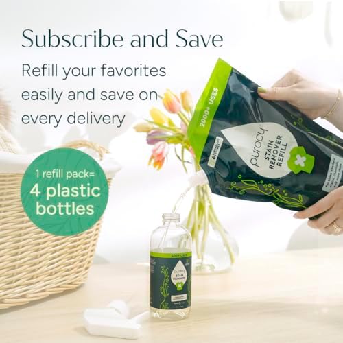 Puracy Stain Remover - Cleaning Spray, Clothes Stain Remover for Clothes, Laundry Stain Remover Spray for Clothes, Travel Stain Remover, Oil Stain Remover - Natural Spot Cleaner - Free&Clear 12oz - View 8