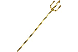Trident Spear: 60-Inch Gold Inflatable Trident