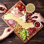 Planches de coupe en bois d'Acacia pour la cuisine, Planche de découpe en bois avec poignée latérale et rainure de jus, 15" X 11" Carving Board, Block Butcher, Cheese Charcuterie Boards pour la viande, les fruits, le steak